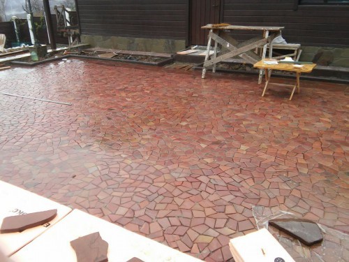  Песчаник брусчатка (Готика) art PSK-L-01  купить в Воронеже    2600 руб/кв.м    фото 