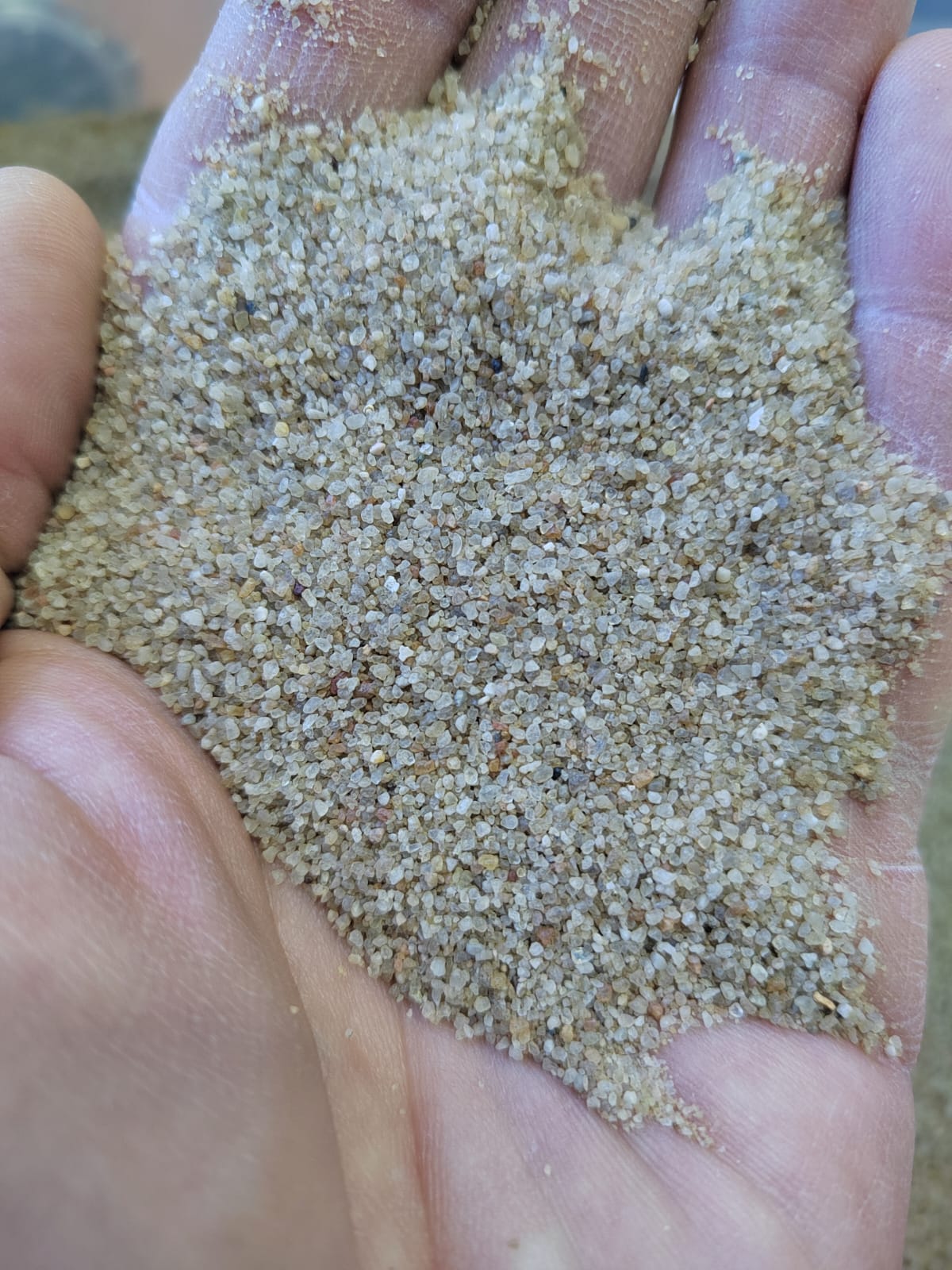 Кварцевый песок для площадок фр. 0,3 - 1 мм.  купить в Воронеже фото 