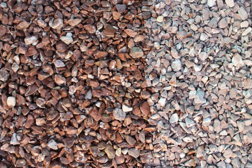  Розовая мраморная галька (щебень галтованный розовый) фр.10-20 мм.  купить  в Воронеже мрамор розовый, красный ландшафтный декоративный окатанный округлый щебень 13500 руб/т   фото 